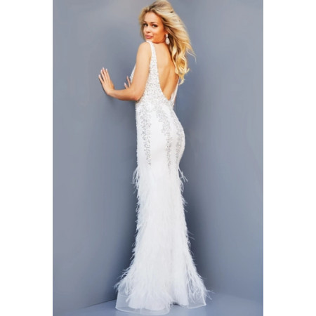 jovani white dresses 45363 Elegant Strapless Ruffled Dress – Mydressline JVN22286 Jovani Bridal Gowns | Jovani