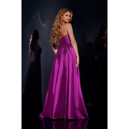 jovani purple strapless dress Strapless Beaded Sweetheart Gown 49224