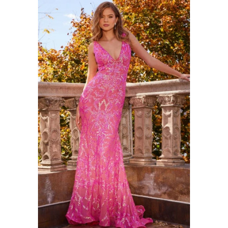 jovani evening dresses 42638 Long Formal Beaded A Line Pleated Prom Dress this gown ensures you stand out Jovani Style 22811