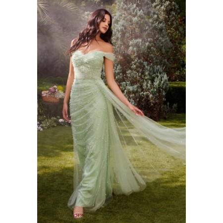 Andrea & Leo Couture A1219 - Ethereal Pearl Gown Color Blush Size 4 Andrea & Leo Couture A1219 - Ethereal Pearl Gown Color Blush Size 4