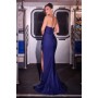 CD391 by La Divine - This fitted satin gown captures timeless