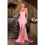 CD391 by La Divine - This fitted satin gown captures timeless