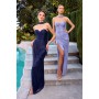 CD411 by La Divine - Radiating soft luminosity, this fitted gown