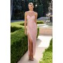 CD411 by La Divine - Radiating soft luminosity, this fitted gown