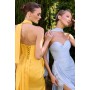 CD411 by La Divine - Radiating soft luminosity, this fitted gown