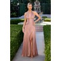 CD412 by La Divine - Effortlessly elegant, this flowing gown showcases
