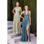CD412 by La Divine - Effortlessly elegant, this flowing gown showcases