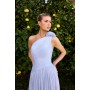 CD415 by La Divine - Romantic and refined, this one-shoulder gown