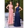 CD415 by La Divine - Romantic and refined, this one-shoulder gown