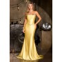 CD687 by La Divine - Sleek and sophisticated, this satin fitted