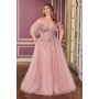 CD721C by La Divine - Radiate elegance in this A-line evening