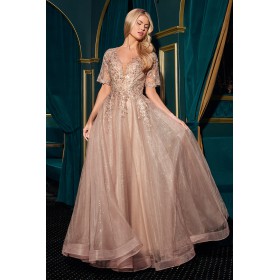 CD726 by La Divine - Designed with graceful elegance, this A-line