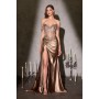 CDS554 by La Divine - Radiate opulence in this golden fitted