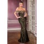 J908 by La Divine - Designed to captivate, this fitted gown