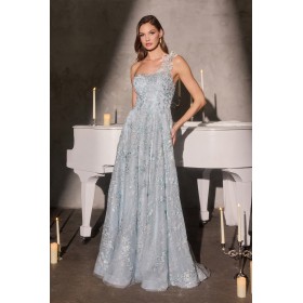 J909 by La Divine - Graceful and refined, this A-line gown