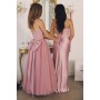 T816 by Amoris - Satin Strapless Column Gown