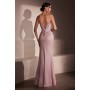 T707 by Amoris - Glitter Fitted Sleeveless Slit Gown