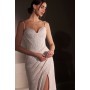 T707 by Amoris - Glitter Fitted Sleeveless Slit Gown