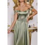 T612 by Amoris - Satin Strapless A-line Gown