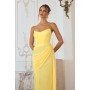 T726 by Amoris - Chiffon Fitted Long Strapless Dress