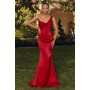 T727 by Amoris - Satin Fitted One Shoulder Gown