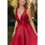 T814 by Amoris - Satin Sleeveless A-line Gown