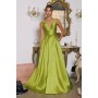 T814 by Amoris - Satin Sleeveless A-line Gown