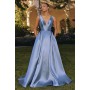 T814 by Amoris - Satin Sleeveless A-line Gown