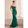 T705 by Amoris - Chiffon Fitted Off Shoulder Gown