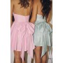 T710 by Amoris - Glitter Short Halter Dress