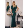 T101 by Amoris - Sequin Fitted Short Sleeve Gown