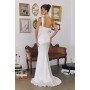 T727W by Amoris - White Satin Fitted One Shoulder Gown