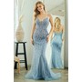 Amelia Couture 2132 Pearl Rhinestone Sleeveless Formal Evening Gown