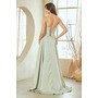 Amelia Couture 4053 Tube Style A-Line Slit Gown