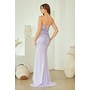 Amelia Couture SU095 Gem-Adorned Sleeveless High Leg Formal Gown