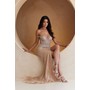 Amelia Couture TM1029 Rhinestone Off Shoulder Slit Formal Evening Gown