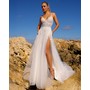 Amelia Couture TM1006 Decorative Sleeveless High Leg Evening Wear