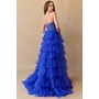Amelia Couture 4048 Sleeveless Tiered Flowing Gown