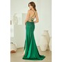 Amelia Couture 3103 Crystal Sleeveless Slit Gown
