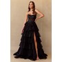 Amelia Couture 9053 Tube Style Tiered A-Line Gown