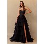 Amelia Couture 9053 Tube Style Tiered A-Line Gown