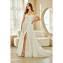 Amelia Couture 2139 Decorative Off Shoulder Bridal Gown