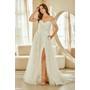 Amelia Couture 2139 Decorative Off Shoulder Bridal Gown