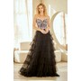 Amelia Couture 4060 Bandeau A-Line Ruffled Gown