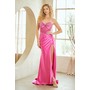 Amelia Couture CC1200 Jeweled Tube Style Slit Evening Wear Style CC12