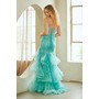 Amelia Couture 8062 Embellished Sleeveless Ruffled Formal Evening Gown