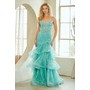 Amelia Couture 8062 Embellished Sleeveless Ruffled Formal Evening Gown