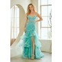 Amelia Couture 8062 Embellished Sleeveless Ruffled Formal Evening Gown
