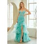 Amelia Couture 8062 Embellished Sleeveless Ruffled Formal Evening Gown