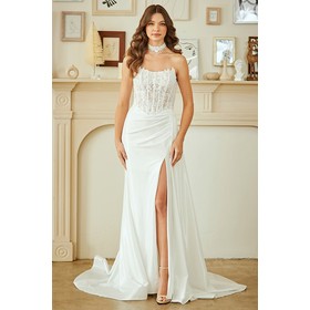 Amelia Couture 2075 Decorative Bandeau Evening Wear